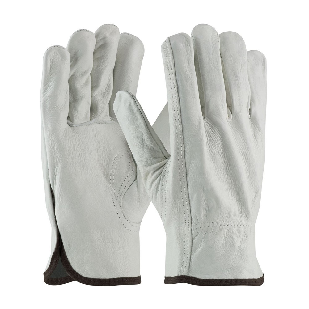 PIP Regular Grade Top Grain Cowhide Leather Drivers Glove, Keystone Thumb