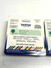Brother P-Touch Tape Lot: (2) 1/2″ TZe-2312PK & (1) 3/4″ TZe-241 Black on White