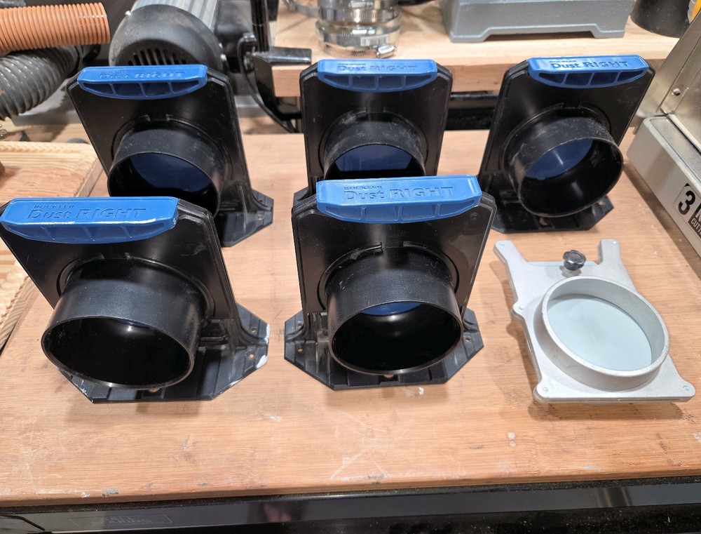 6 ea 4″ Dust Collection Blast Gates