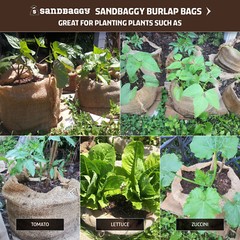 (25) 22×36 Burlap Bags Wholesale Bulk – Sacks Potato Race Sandbags Planting
