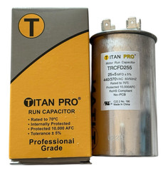 Titan Pro TRCFD255 Dual Motor Run Capacitor 25+5 mfd, 440/370 vac