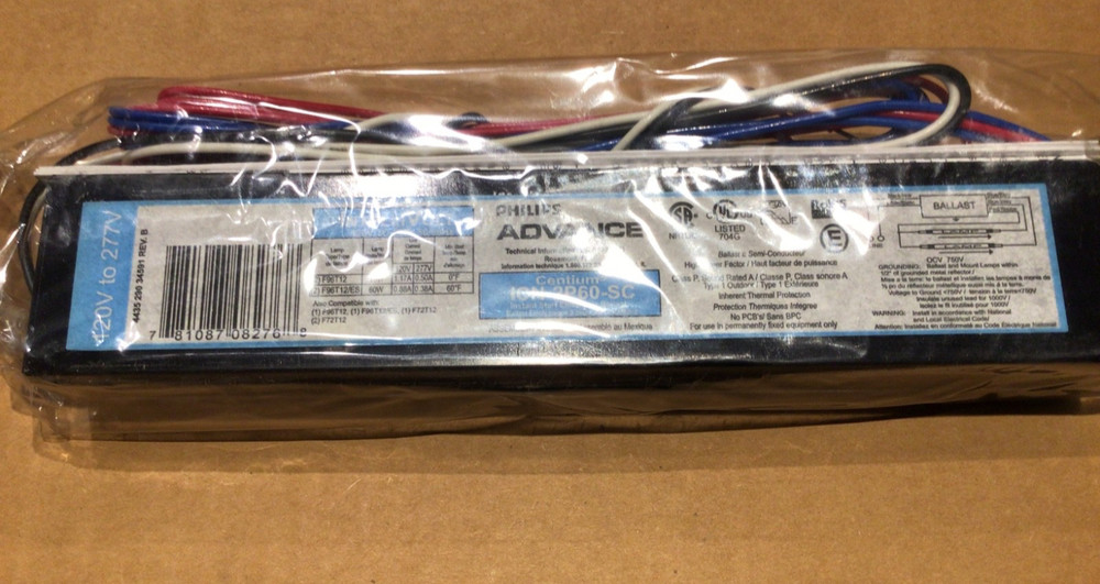 ICN2P60SC PHILIPS ADVANCE NEW GENUINE ROHS COMPLIANT BALLAST