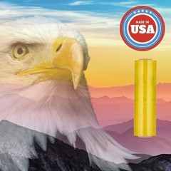 Machine Stretch Wrap 20″ x 5000′ 80 Gauge Dark Yellow Shrink Flim 2 Rolls