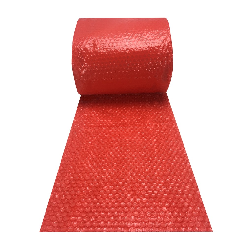 UBMOVE Small Bubble Red Wrap – 12″ x 120′ perforated every 12″