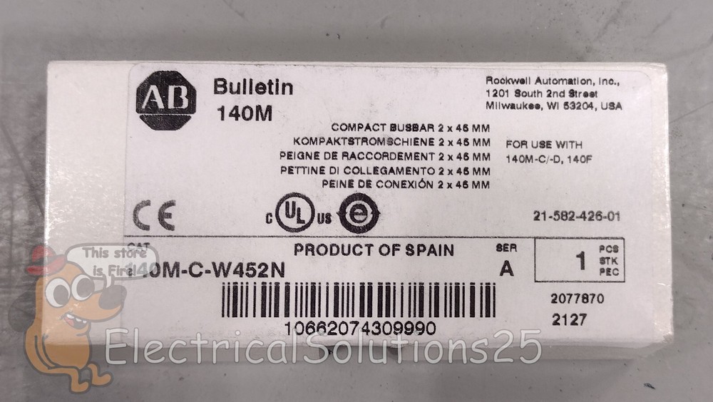 NEW ALLEN BRADLEY 140M-C-W452N Compact Busbar Free Shipping
