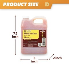 1 Quart(2 LBS) “Dry&Dry” Premium Orange Indicating Silica Gel Desiccant Bead