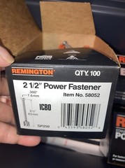 Remington Power Hammer, Actuated Fastening Tool 476, Loads, Fasteners, Tool Box