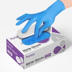 Daddy’s Choice Disposable Blue Nitrile Gloves, Size Large (Pack of 100),