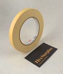 3M 2307 General Use Masking Tape, Fine Line Woodworking, Hobby Paint 12mm x 55m