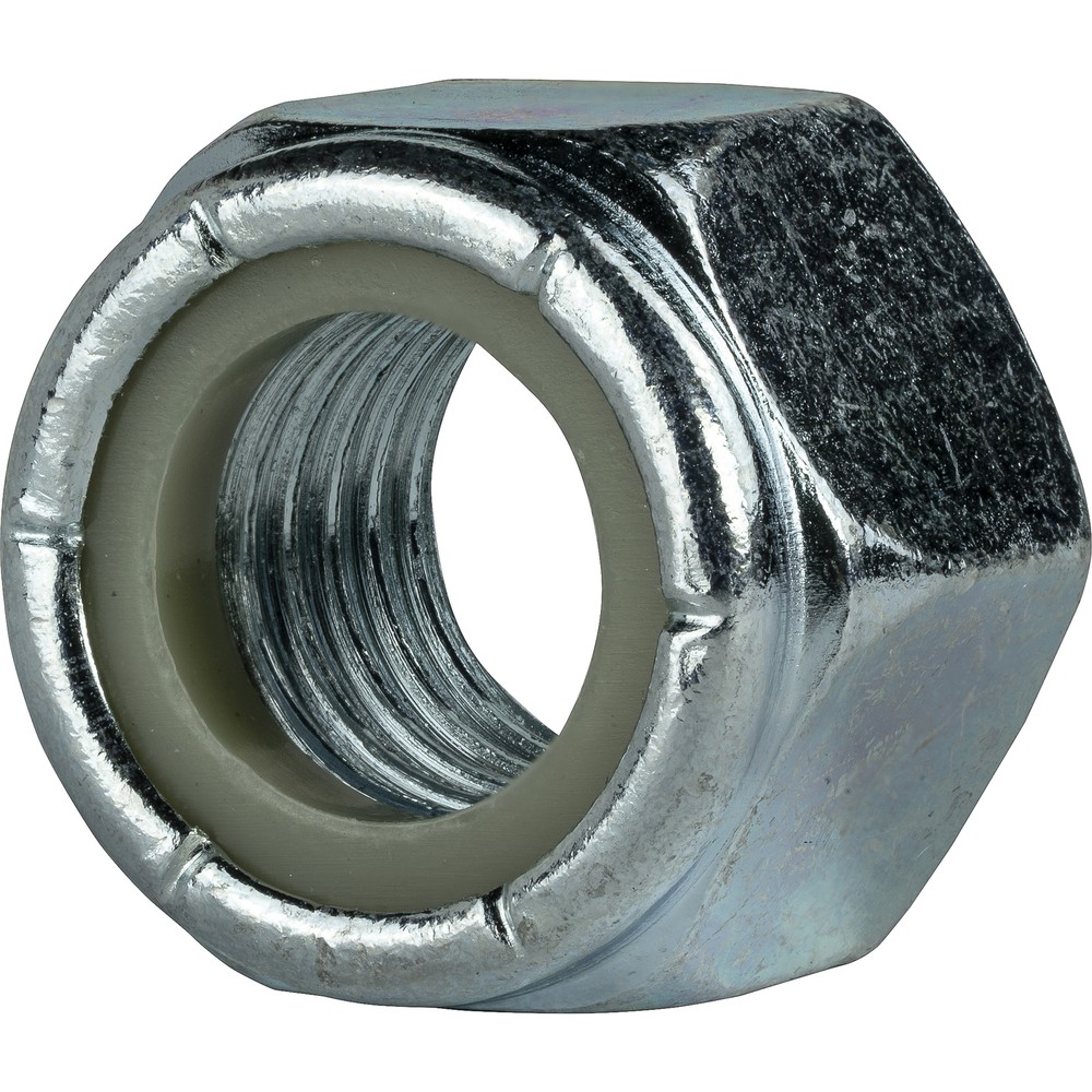 9/16″-18 Nylon Insert Hex Lock Nuts Grade 2 Zinc Plated Steel Qty 10