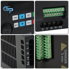 VFD Single To 3 Phase Variable Frequency Drive 2.2kW 3HP 220V Inverter