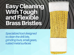Dental Batch Bur Cleaning Brass Wire Brush Bristles Set of 3 ARTMAN