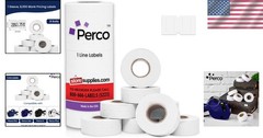 8,000 White Price Labels for 1 Line Guns – Uncoated & Tamper-Resistant