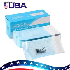 200pcs/Box Self-sealing Sterilization Autoclave Pouches Bags