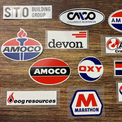 Decal Stickers Amoco Marathon Key Energy American Columbus McKinnon Devon OXY