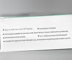 Fingertip Pulse Oximeter LK-87 with batteries