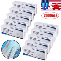 Lots 3.5″ x 10″ Dental Sterilization Pouches Sterilizer Autoclave Bags Tool Nail
