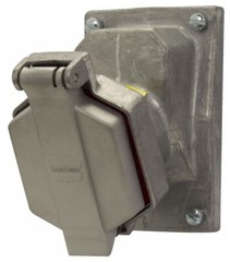 Crouse-Hinds ENR5201, 125 VAC 20 A, Explosionproof Pin & Sleeve Receptacle,