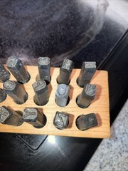 Vintage Young Brothers Steel Stamps Machine Made 3/16″ Letters Hand Stamps