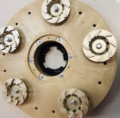 Concrete Grinding Plate for Swing Machines 17 Diameter Coarse Diamond Tool