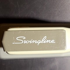 Vintage Swingline 444 Dark/Light Grey Stapler Metal Made in USA Mid Centrury