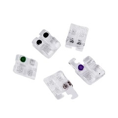 Dental Orthodontic Monocrystalline Sapphire Ceramic Brackets Roth/MBT .022/018