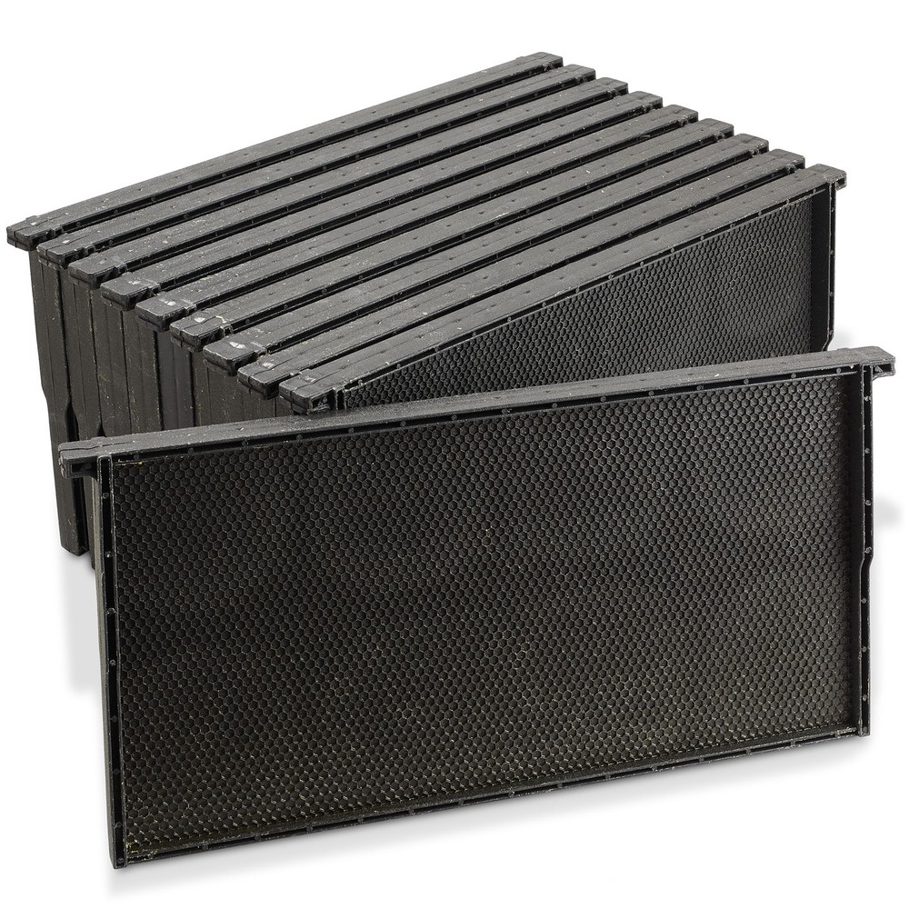 10-Pk Black Plastic Heavy-Duty Wax Coated 9″ Deep Sheet with Foundation