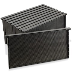 10-Pk Black Plastic Heavy-Duty Wax Coated 9″ Deep Sheet with Foundation