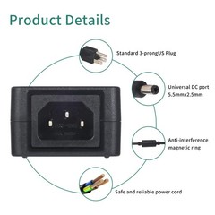 12V DC Power Supply 6A 72W AC/DC Adapter 100-240V 50-60Hz to DC 12V 6A Power …