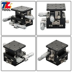 XYZ 3Axis Linear Stage Trimming Platform Bearing Tuning Sliding 60x60mm