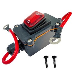 12V 24V IP67 DPST 25A On Off Inline Switch SAE Cable Heavy Duty Toggle