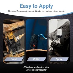 BlackShell – Gloss Black – 1 Quart – Corrosion Preventive Coating, UV Resista…