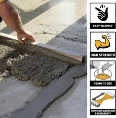 Concrete Adhesive Glue 1-Gallon White Bonding Mix for Masonry & Mortar