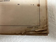 GENUINE Ford 4 Cylinder Tractor 1953 / 64 Parts List Manual 48084