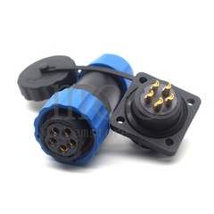 SD20 1-14pin Bulkhead Aviation Waterproof IP68 Plug Socket Power Cord Connector