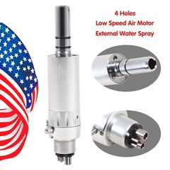 Slow Low Speed Handpiece Air Motor 4 Holes E-type Micromotor M4 Dental