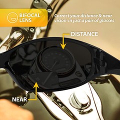 Sparrow Bifocal Safety Glasses By Birdz – Black Frames 2.0 Smoke Lenses