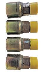 (4)3/4″ Hose x 3/4″ NPTF Male Pipe Thread Hydraulic Hose End Crimp Fitting 12-12
