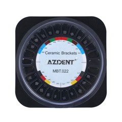 AZDENT Dental Orthodontic Ceramic Bracket Braces 5/5 MBT Roth 022/018 345 Hook