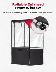 Mini Excavator Cover Cab Enclosure Fits 1760-3530 lbs for Kubota U17/ Bobcat E20