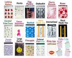 100 Pack, 50 Each 10×13″ Flat Poly Mailers & Clear Self Sealing Bags for Shirts