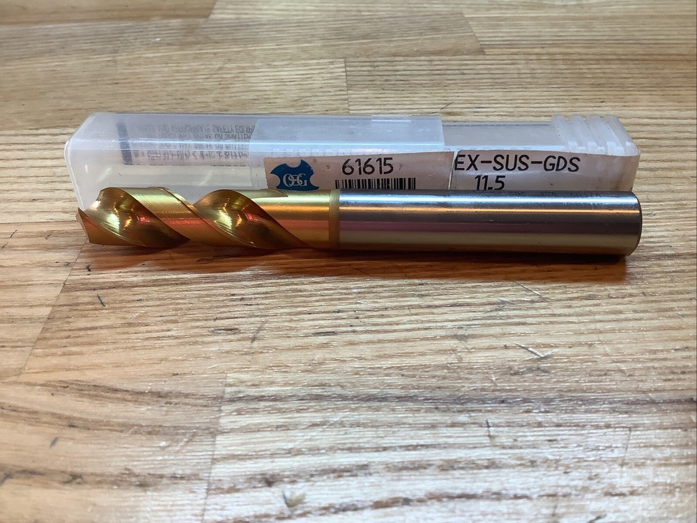 Osg 61615 Screw Machine Drill Bit, 11.50 Mm Size, 120 Degrees Point Angle,