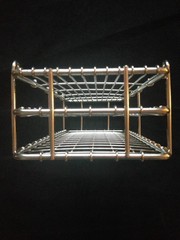 NEW Corrosion Resistant Steel Test Tube Rack Holds 90 Test Tubes