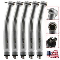 1-5Pcs Dental High Speed Handpiece Push Button Standard Head 4 Hole NSK Style