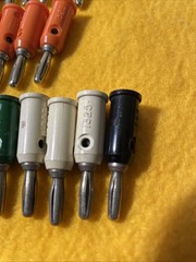 Pomona 1325 Solderless Stackable Banana Plugs, 33 Lot Unused?
