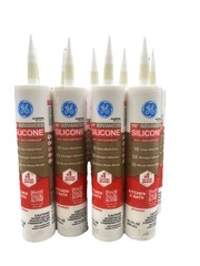 GE Advanced Silicone 100% Waterproof Kitchen & Bath Almond – Lot of 9 NEW