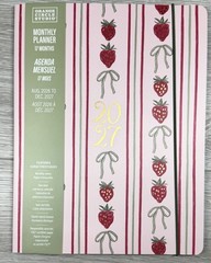 2027 Orange Circle Studio Monthly Planner 17 Month Pink Red Strawberry MEDIUM
