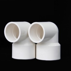 PVC Reduced Angle 90 Degree PVC-U Adhesive Fittings Reducing Angle 20mm-110mm