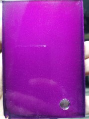 Gloss Transp Candy PURPLE powder coating paint (FIT TRIBO), 1Lb/0.45kg