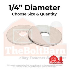 1/4″ 316 Stainless Steel Fender Washers (Pick Quantity)